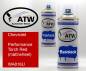 Preview: Chevrolet, Performance Torch Red (matt/wheel), WA816U: 400ml Sprühdose + 400ml Klarlack - Set, von ATW Autoteile West.